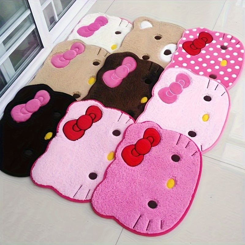 Home Goods Bathroom Rugs - Aesthetic Cat‑Themed Bath Mat, Non‑Slip Absorbent