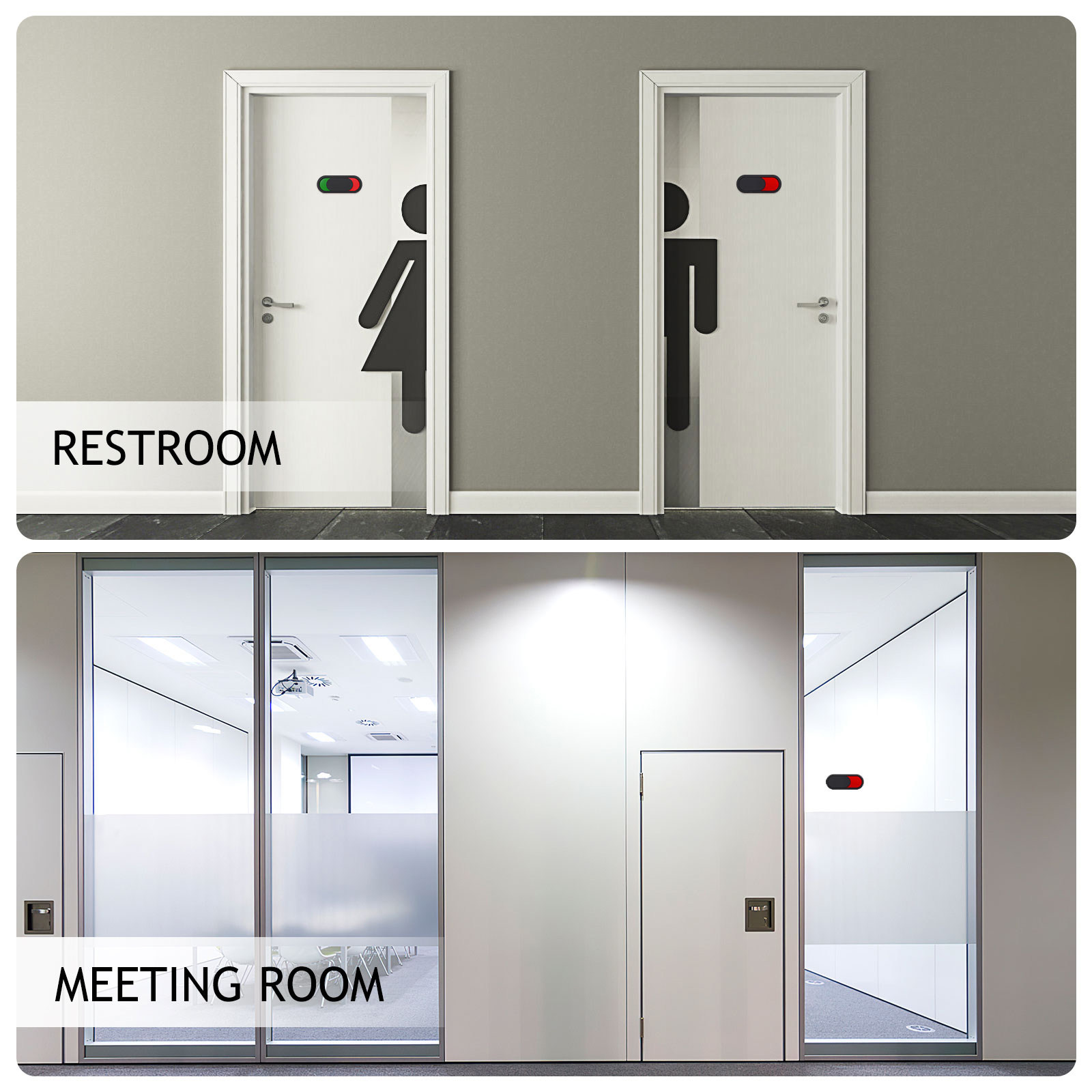 Home Bathroom Occupied Sign - Door Sign for Privacy Office Bathroom