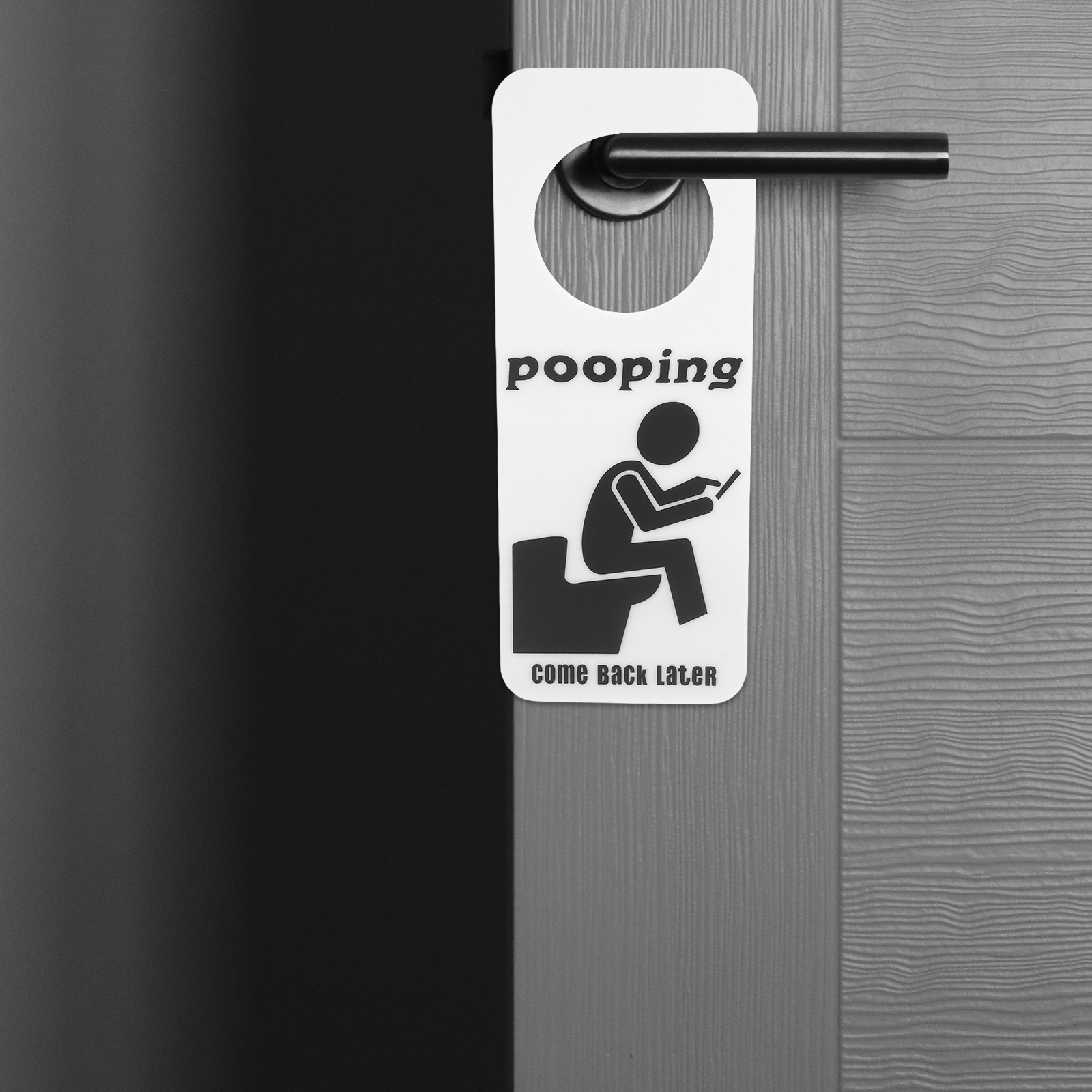 Home Bathroom Occupied Sign - Wooden Sign Decor Door Hanging Home