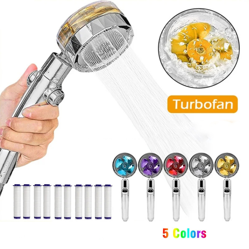Home Bathroom Fan - High Pressure Water-Saving Spray 360 Degree