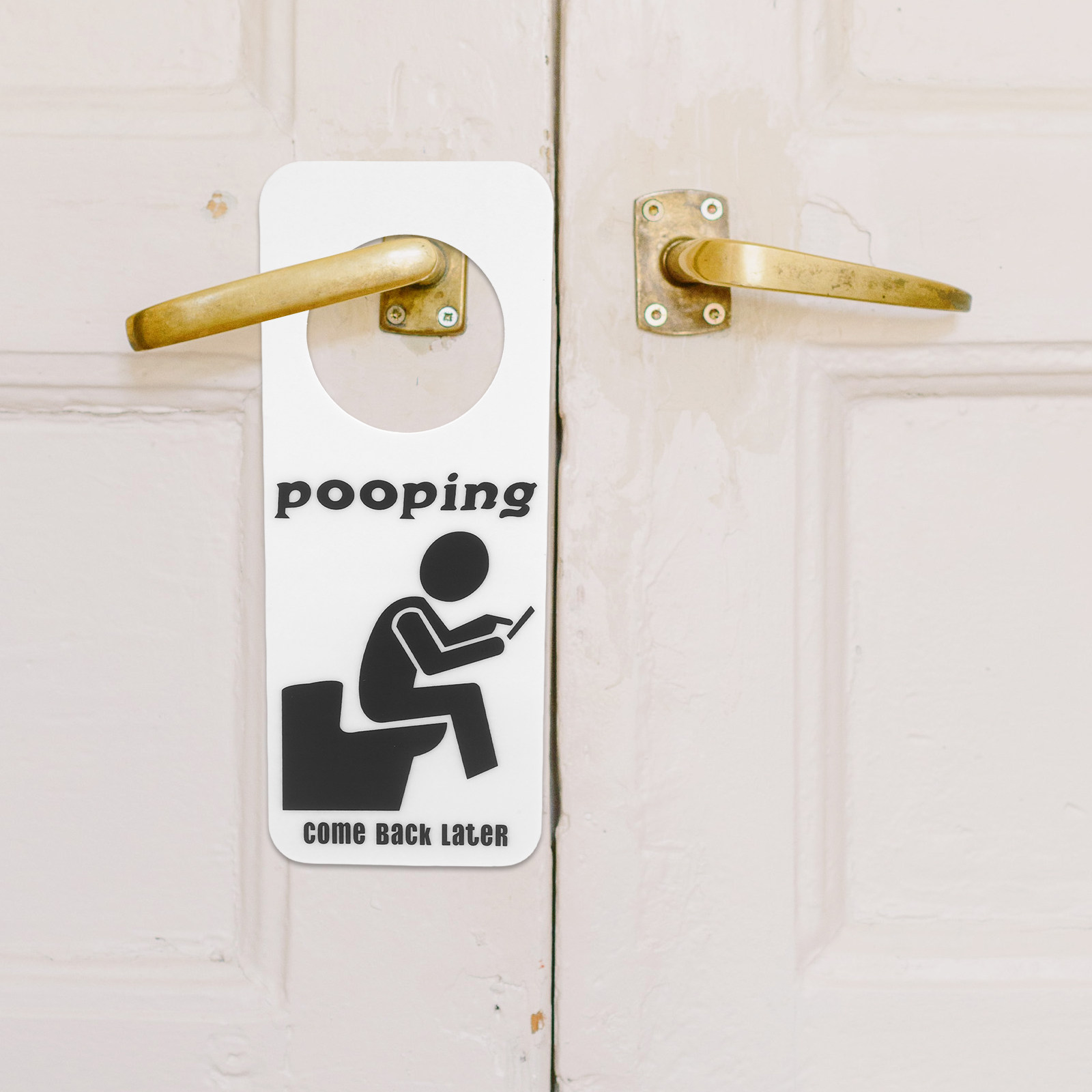 Home Bathroom Occupied Sign - Funny Bathroom Door Sign Occupied Restroom