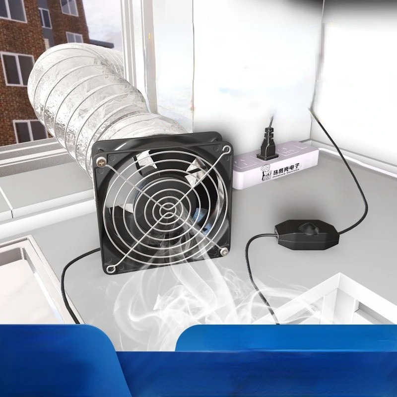 Home Bathroom Fan - Domestic Fume Exhauster Strong Exhaust Fan