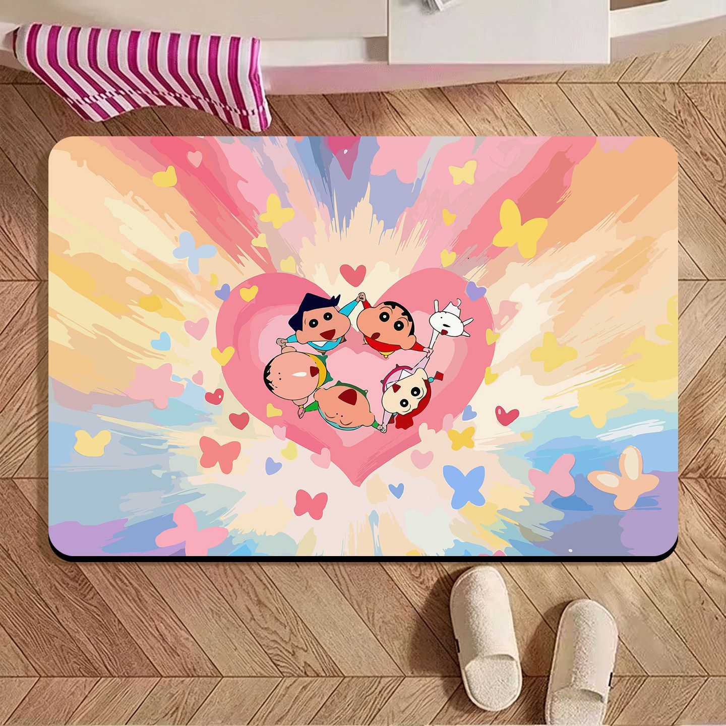 Crayon Shin‑chan Irregular Bat - Home Goods Bathroom Rugs ulasan dan harga