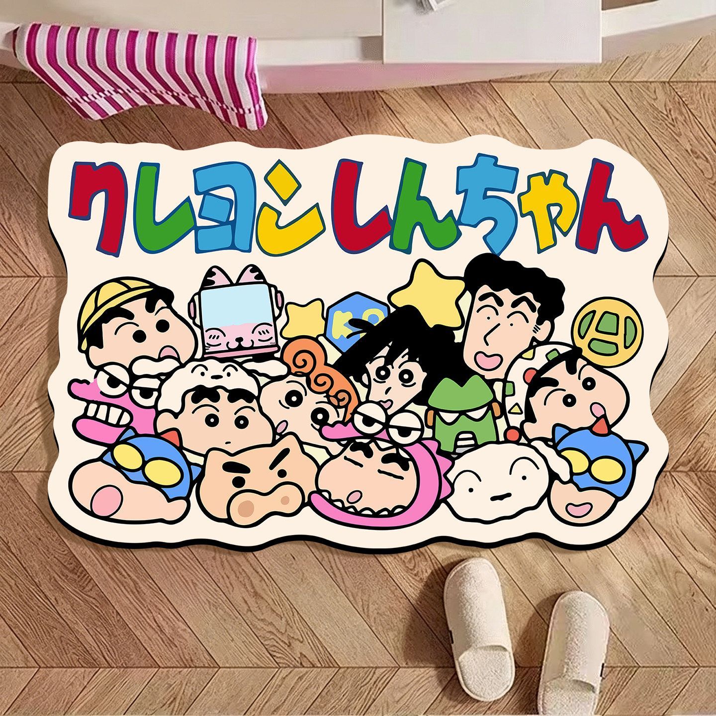 Crayon Shin‑chan Irregular Bat - Home Goods Bathroom Rugs ulasan dan harga
