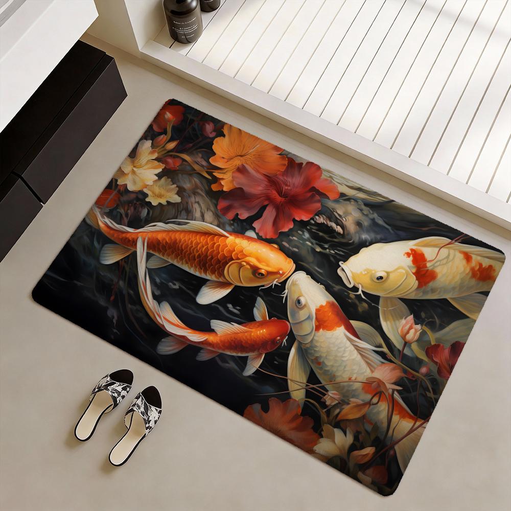 Koi fish that bring you good l - Home Goods Bathroom Rugs ulasan dan harga