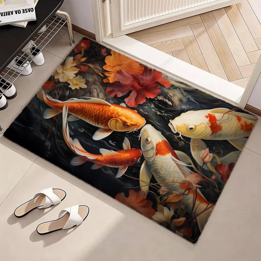 Koi fish that bring you good l - Home Goods Bathroom Rugs ulasan dan harga