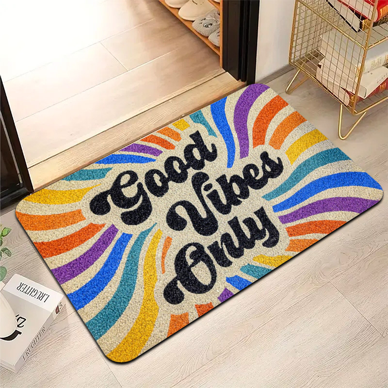 VIKAMA Rainbow Carpet Good Moo - Home Goods Bathroom Rugs ulasan dan harga
