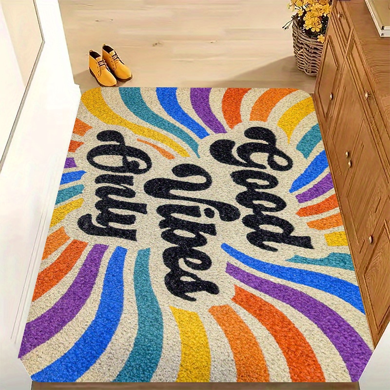 VIKAMA Rainbow Carpet Good Moo - Home Goods Bathroom Rugs ulasan dan harga