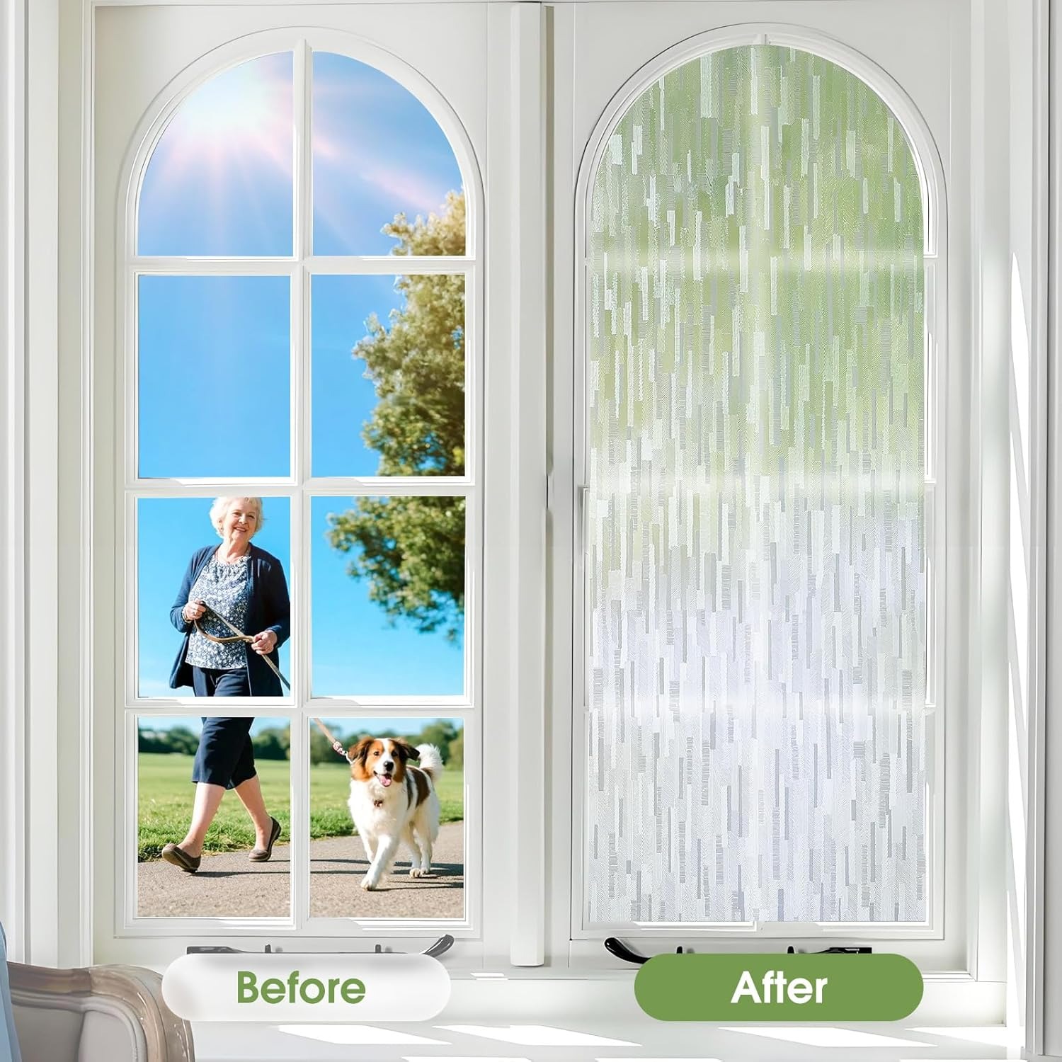 Frosted Mosaic Privacy Window  - Home Bathroom Window Tint ulasan dan harga
