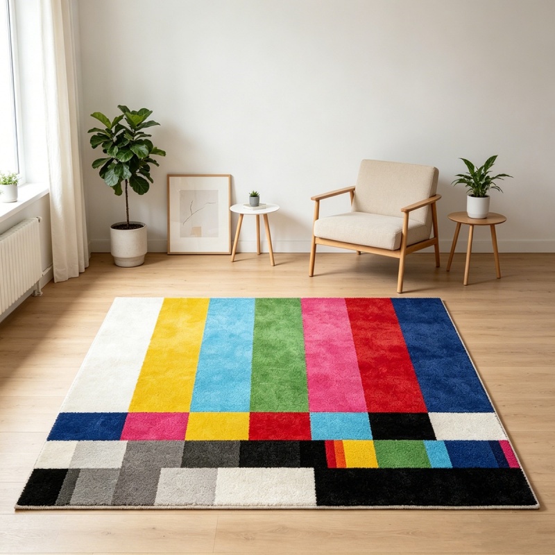 Pastel Rainbow Striped Good Mo - Home Goods Bathroom Rugs ulasan dan harga