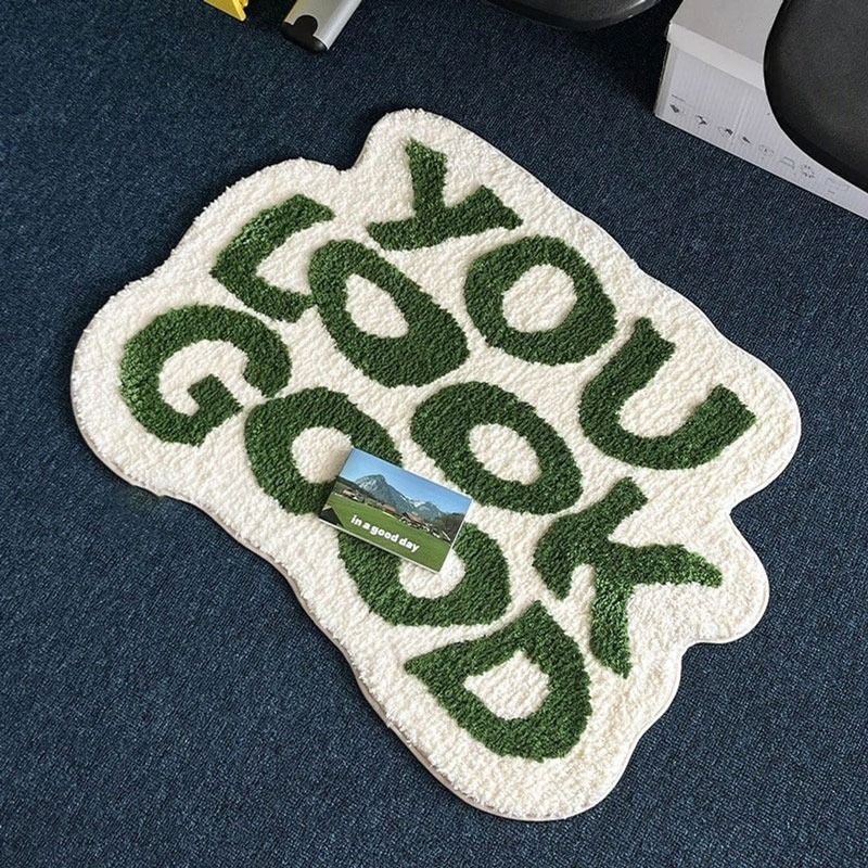 Tufted You Look Good Rug Custo - Home Goods Bathroom Rugs ulasan dan harga
