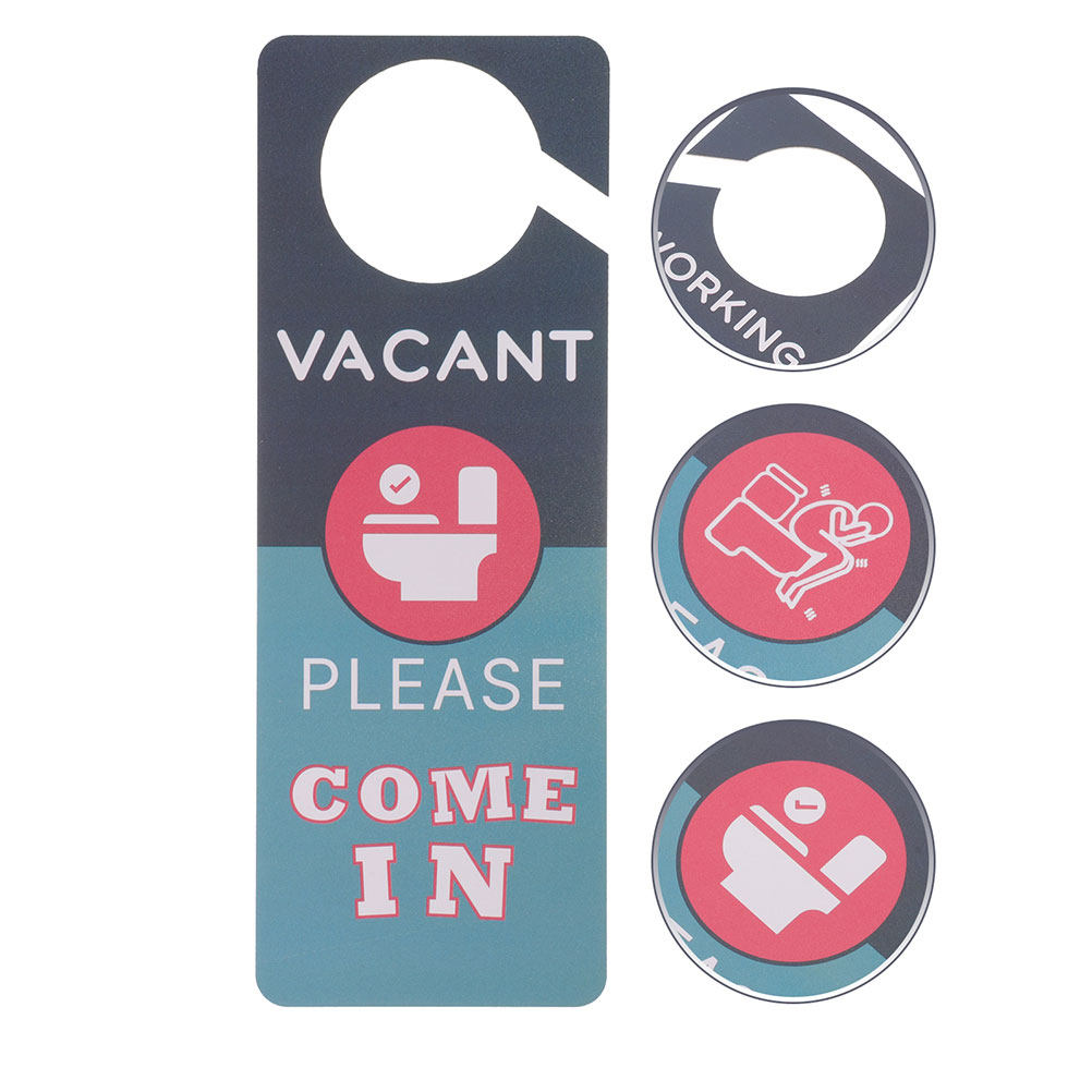2Pcs Double-Sided Bathroom Doo - Home Bathroom Occupied Sign ulasan dan harga