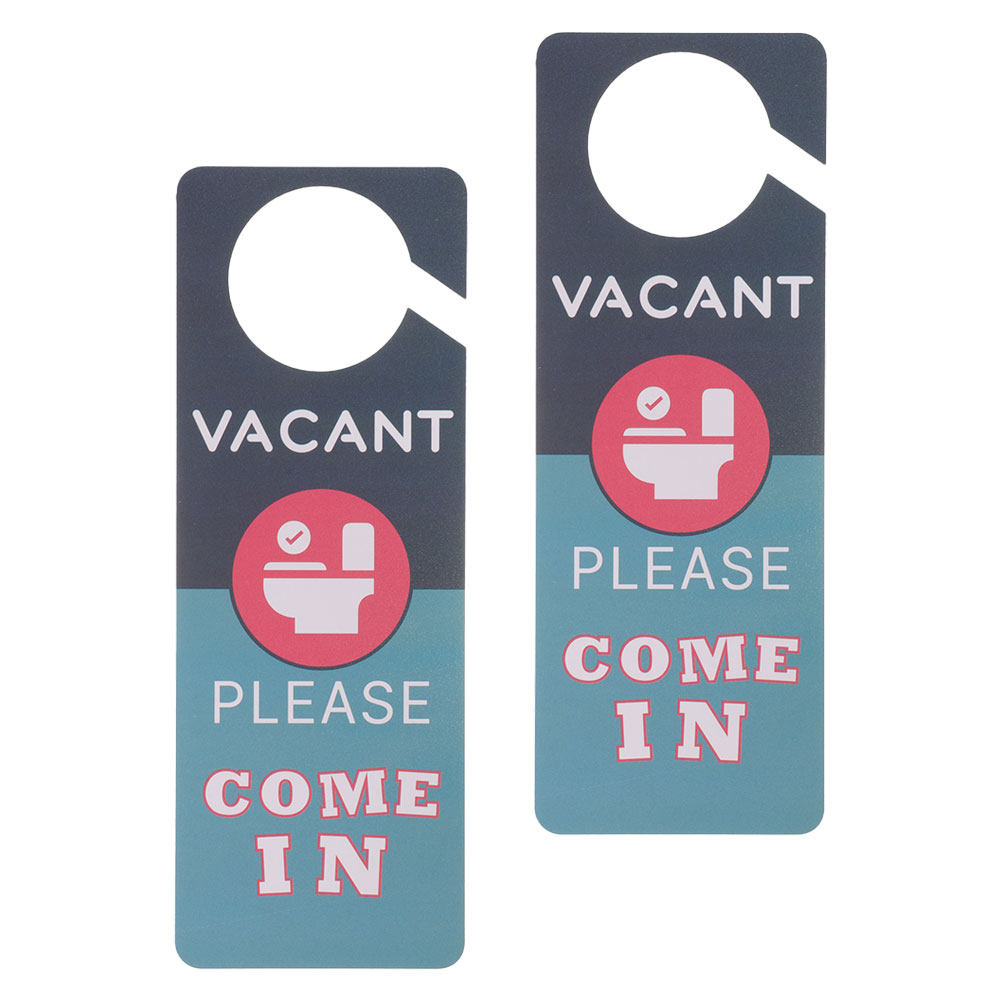 2Pcs Restroom Door Hanger Sign - Home Bathroom Occupied Sign ulasan dan harga