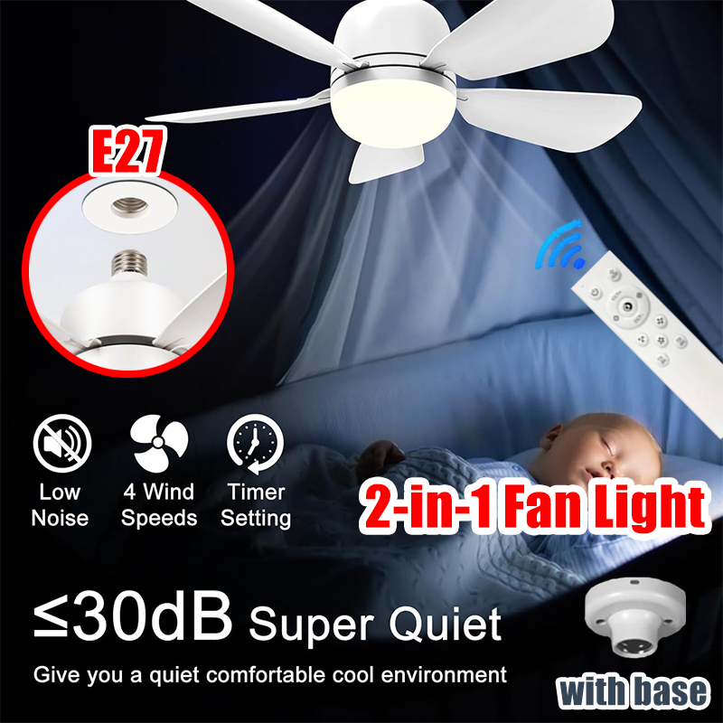 16 Inch 2-in-1 Ceiling Fan wit - Home Bathroom Fan ulasan dan harga