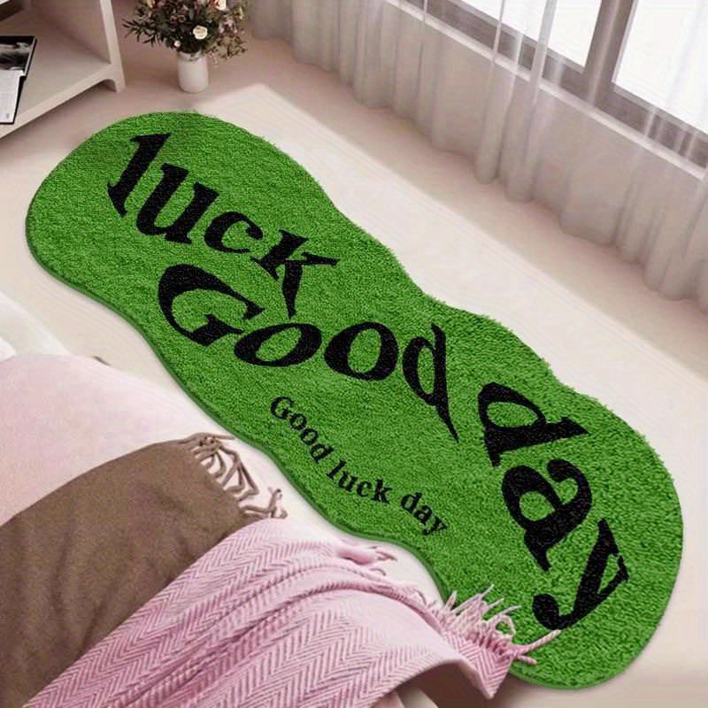 VIKAMA Green Carpet Brings Goo - Home Goods Bathroom Rugs ulasan dan harga