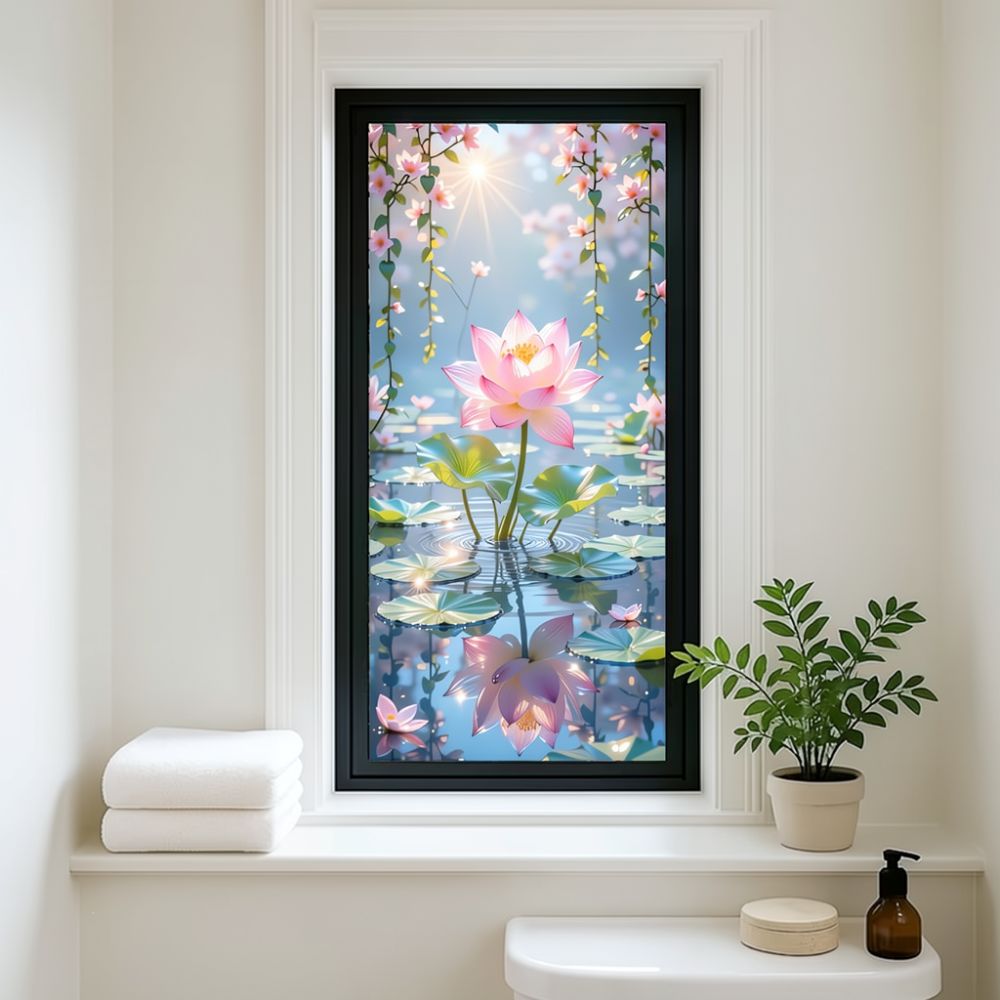 Static Cling Privacy Window Fi - Home Bathroom Window Tint ulasan dan harga
