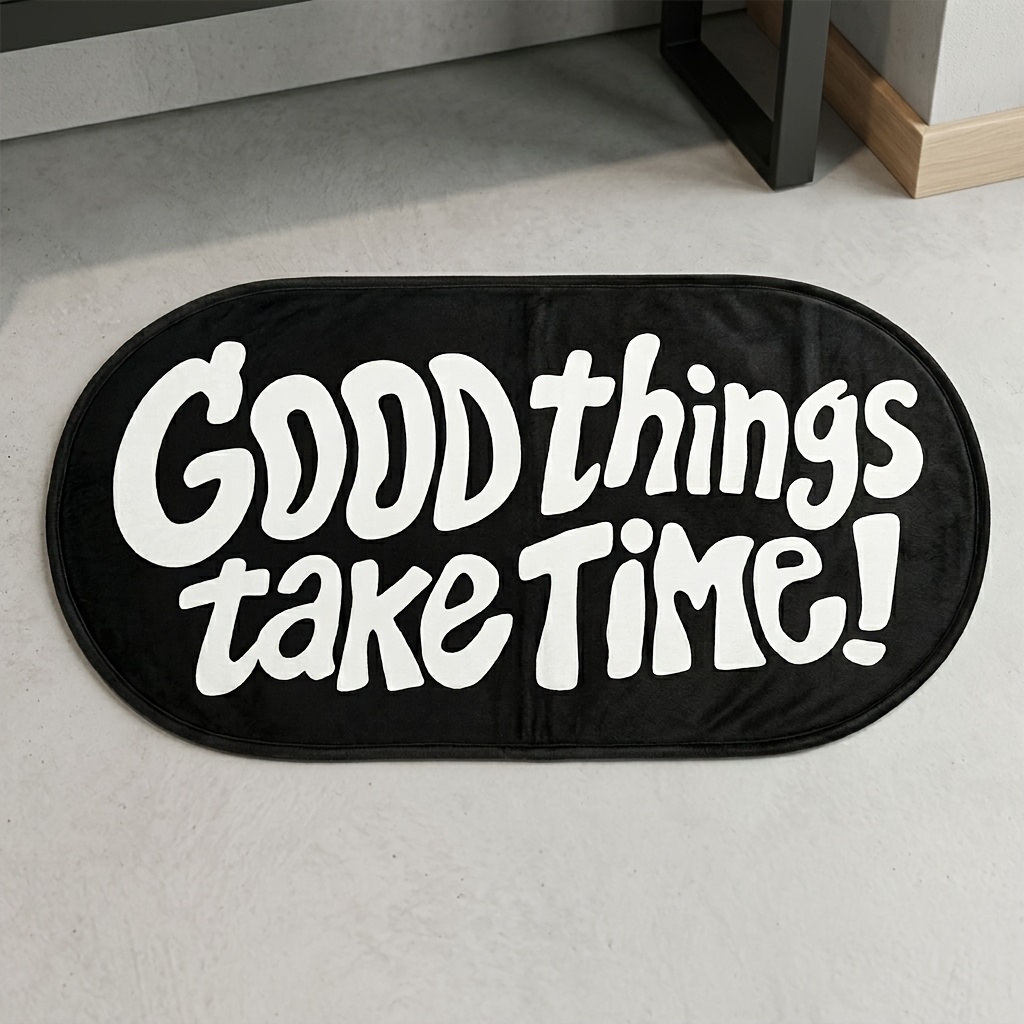 VIKAMA Good Things Carpet Blac - Home Goods Bathroom Rugs ulasan dan harga