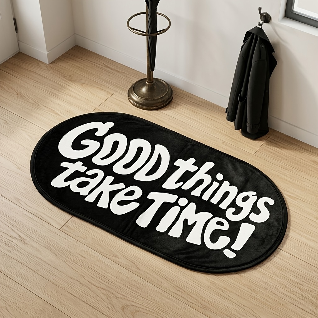 VIKAMA Good Things Carpet Blac - Home Goods Bathroom Rugs ulasan dan harga