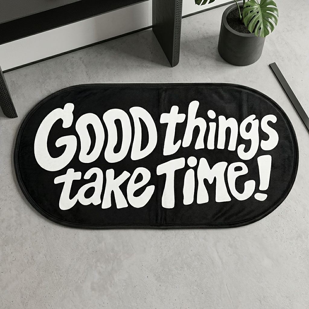 VIKAMA Good Things Carpet Blac - Home Goods Bathroom Rugs ulasan dan harga