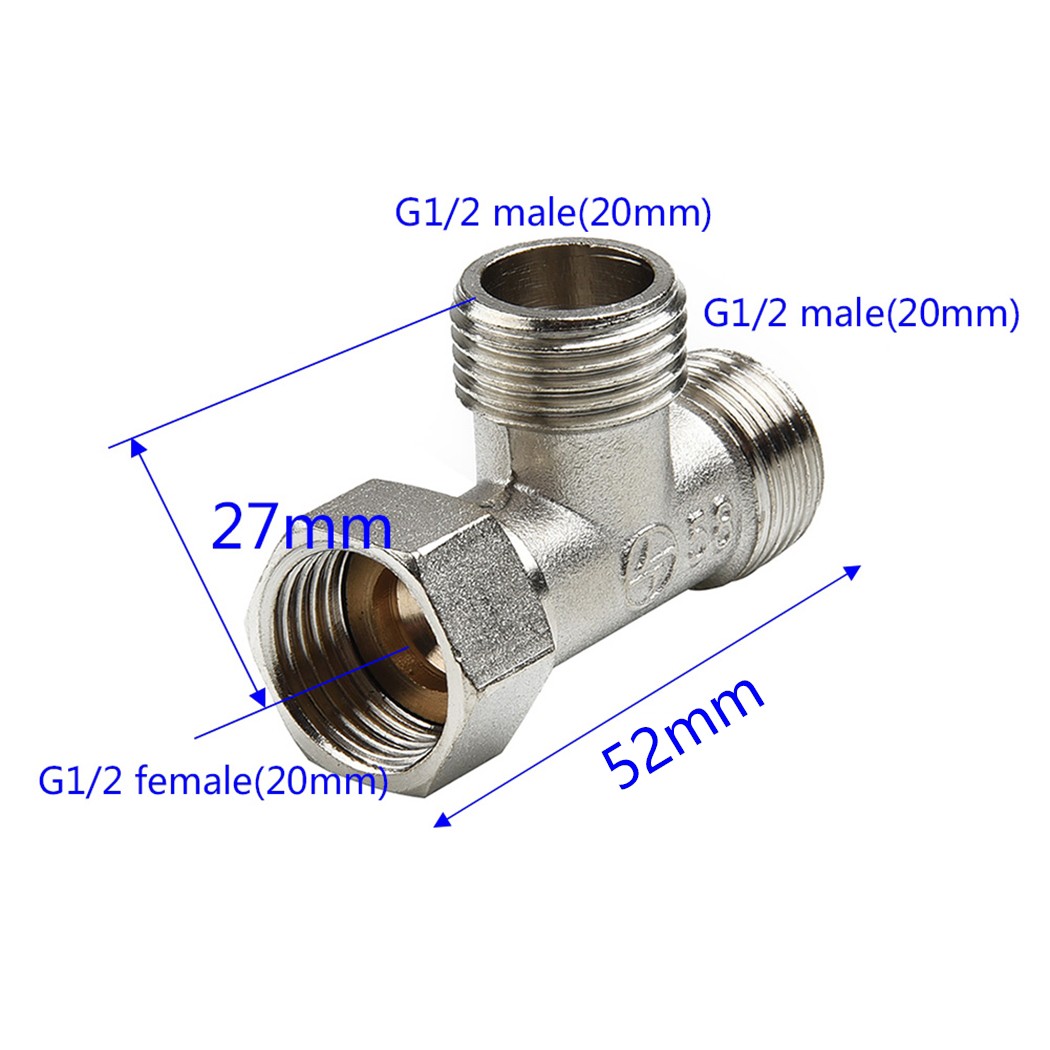 G1/2& 3 Way T-Adapter Copper B - Home Depot Bathroom Vanities ulasan dan harga