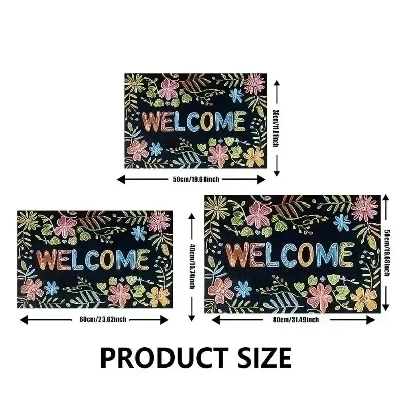 Good Vibes Only Welcome Mat -  - Home Goods Bathroom Rugs ulasan dan harga