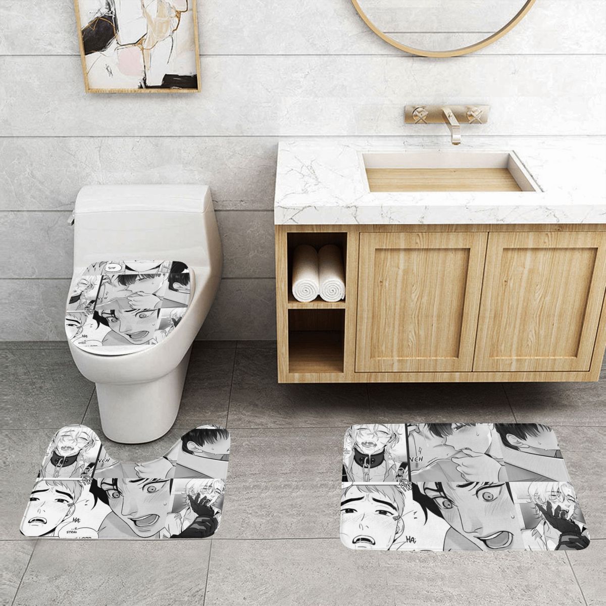 The Good Yaoi Boys 3 Pcs Bath  - Home Goods Bathroom Rugs ulasan dan harga