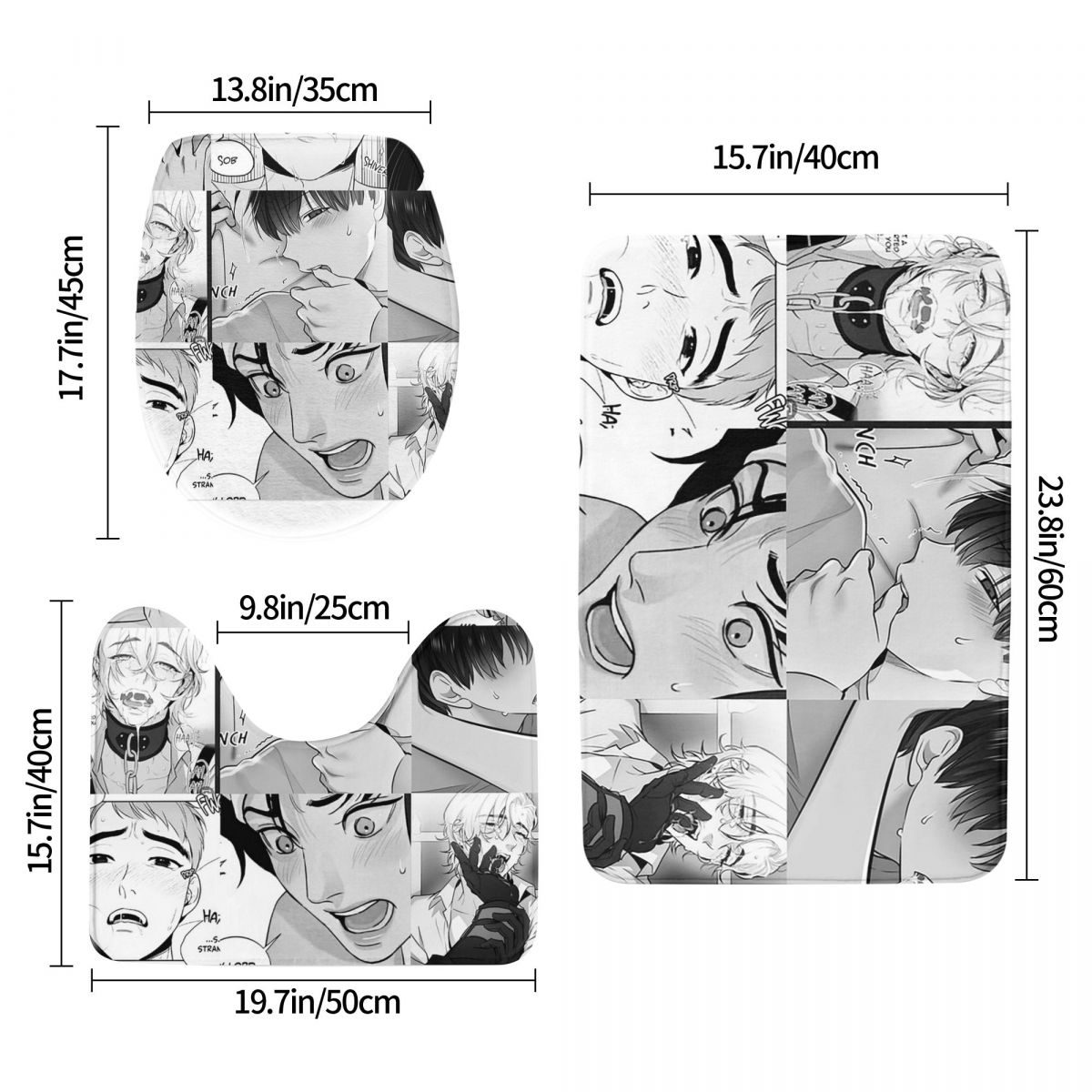 The Good Yaoi Boys 3 Pcs Bath  - Home Goods Bathroom Rugs ulasan dan harga